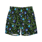 Gdańsk Blues Wycinanki Recycled Swim Trunk over black - The Global Wanderer