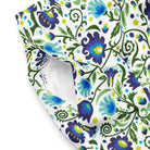 Gdańsk Blues Wycinanki Recycled Swim Trunk over white - The Global Wanderer