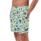 Gdańsk Blues Wycinanki Recycled Swim Trunk over white - The Global Wanderer