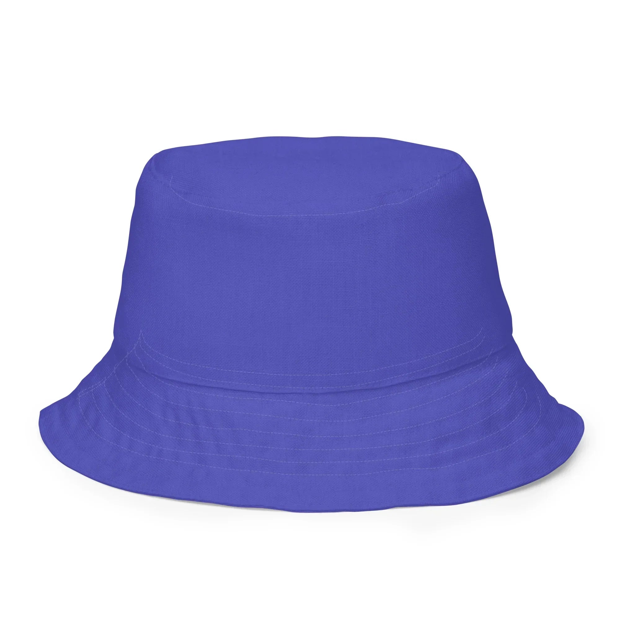 Gdańsk Blues Wycinanki Reversible Bucket Hat over yellow - The Global Wanderer