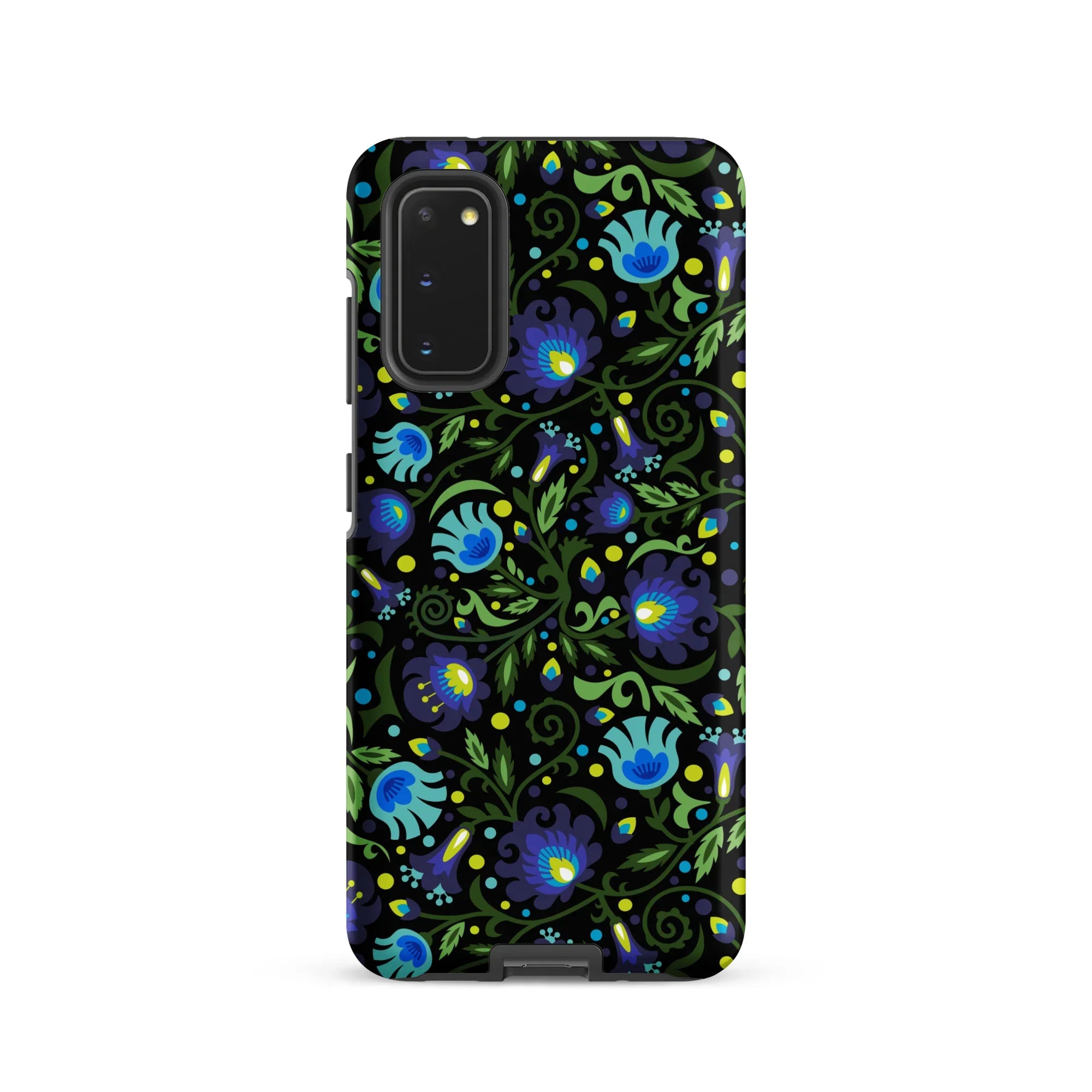 Gdańsk Blues Wycinanki Samsung Case over black - The Global Wanderer