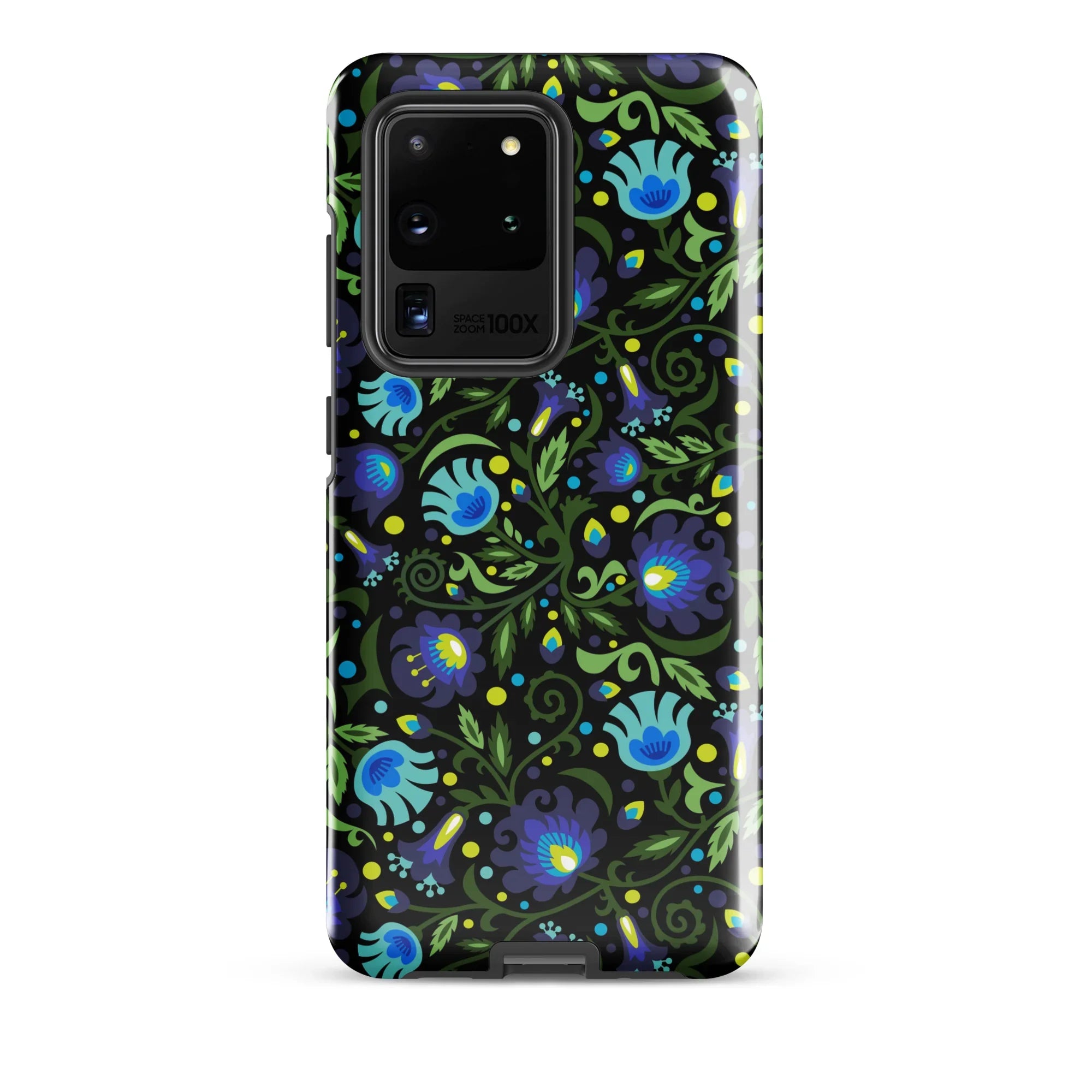 Gdańsk Blues Wycinanki Samsung Case over black - The Global Wanderer