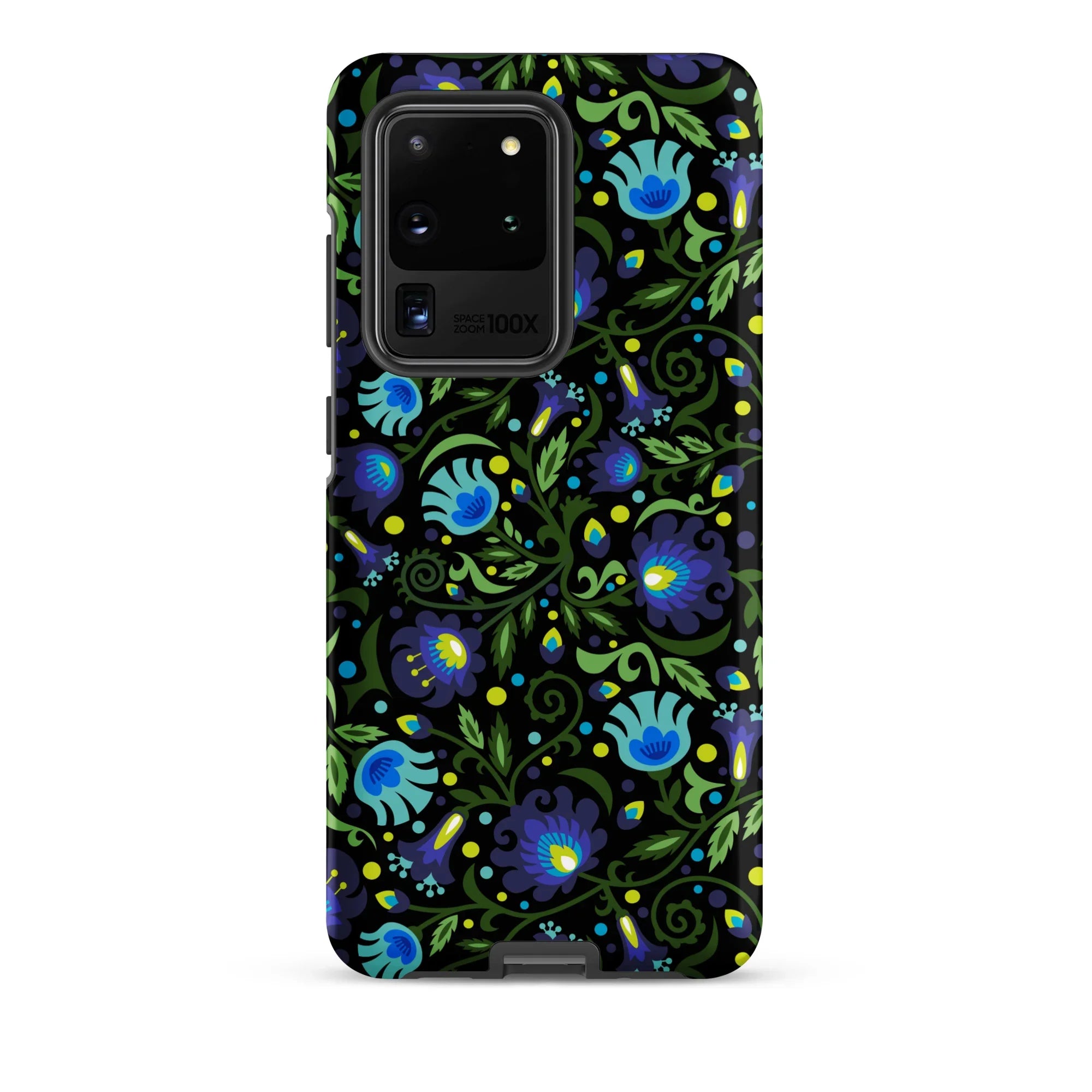 Gdańsk Blues Wycinanki Samsung Case over black - The Global Wanderer