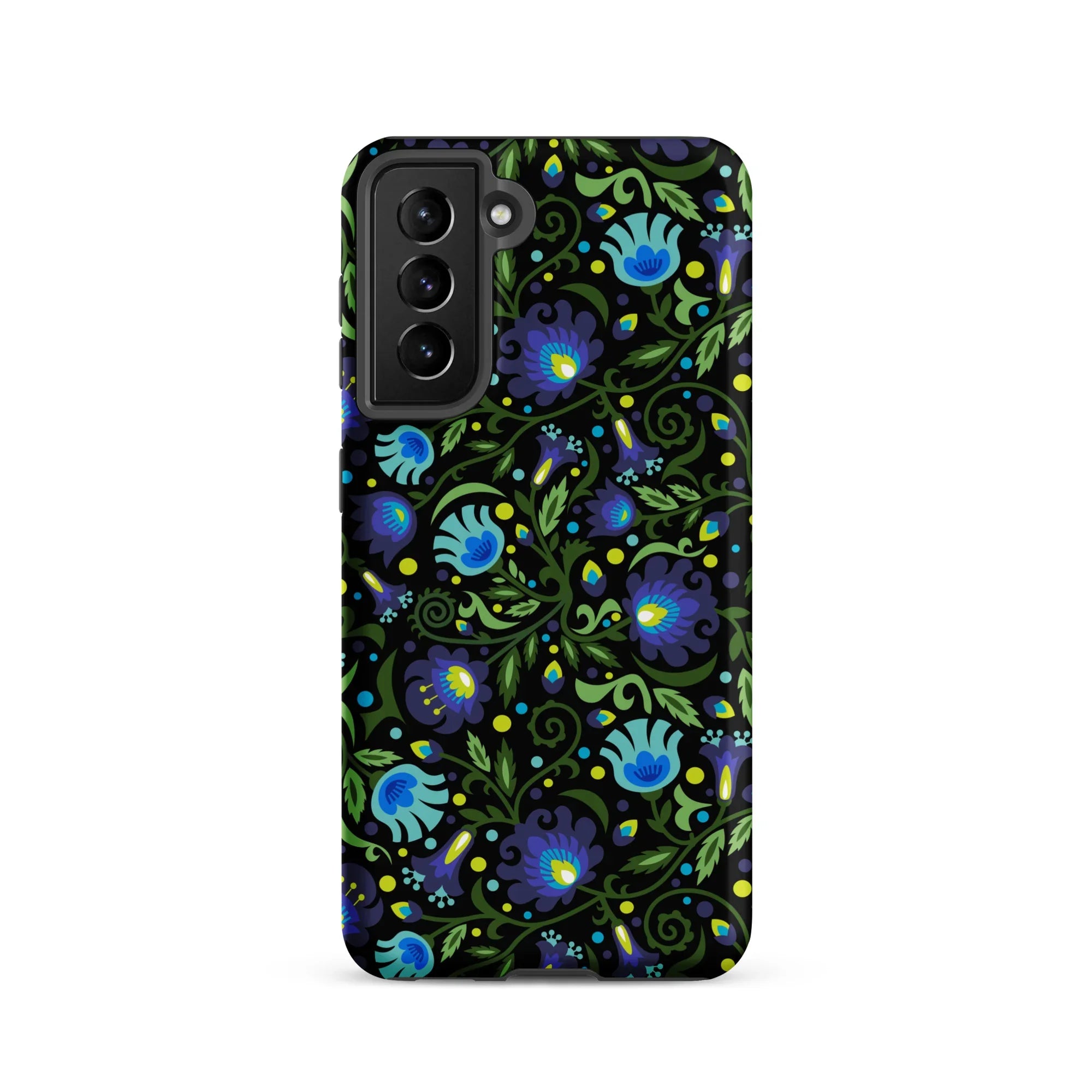 Gdańsk Blues Wycinanki Samsung Case over black - The Global Wanderer