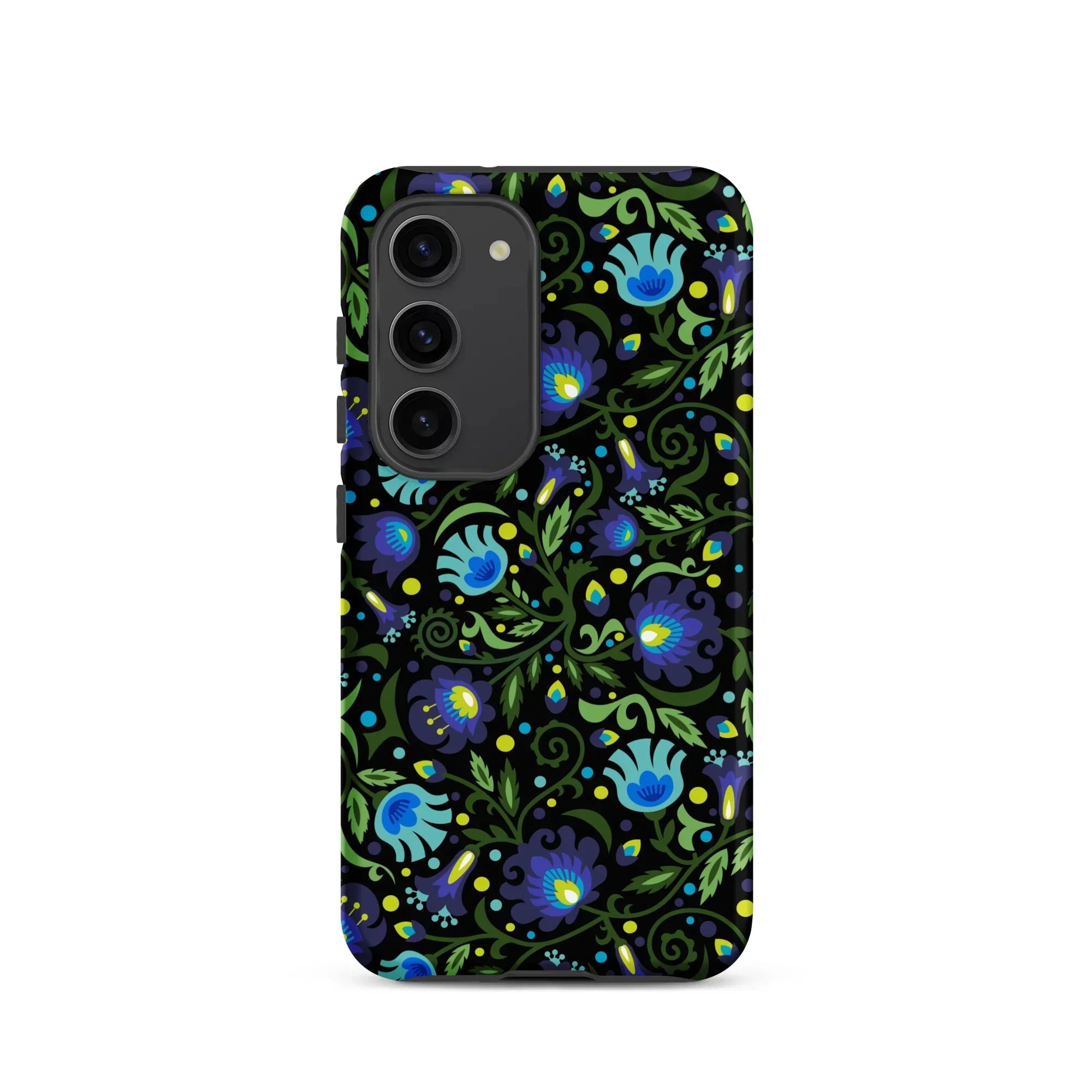 Gdańsk Blues Wycinanki Samsung Case over black - The Global Wanderer