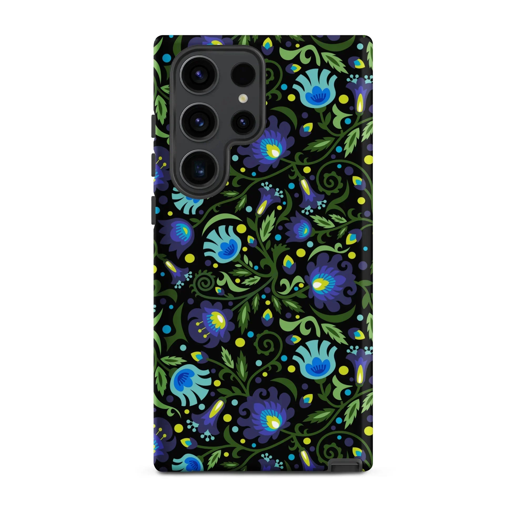 Gdańsk Blues Wycinanki Samsung Case over black - The Global Wanderer