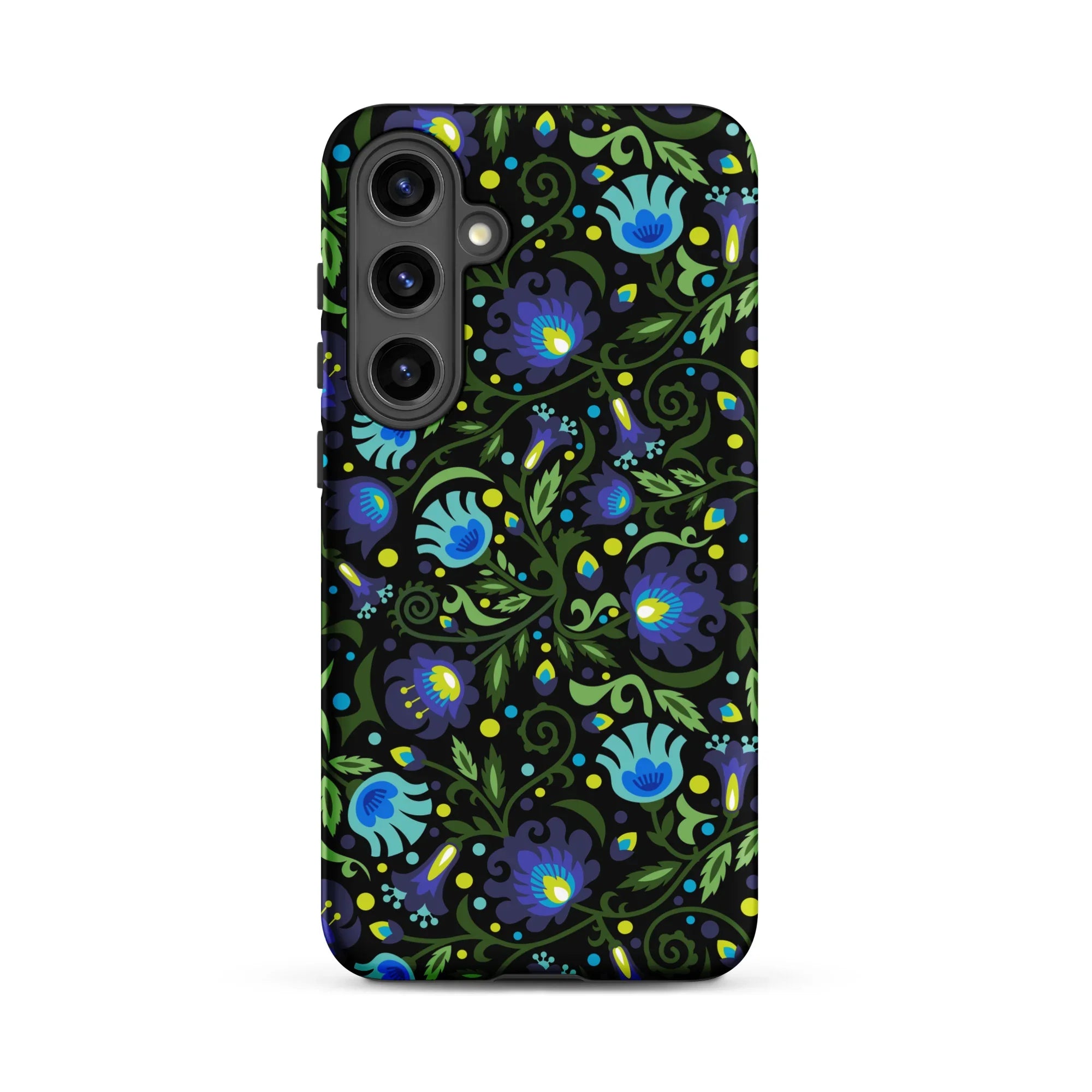 Gdańsk Blues Wycinanki Samsung Case over black - The Global Wanderer