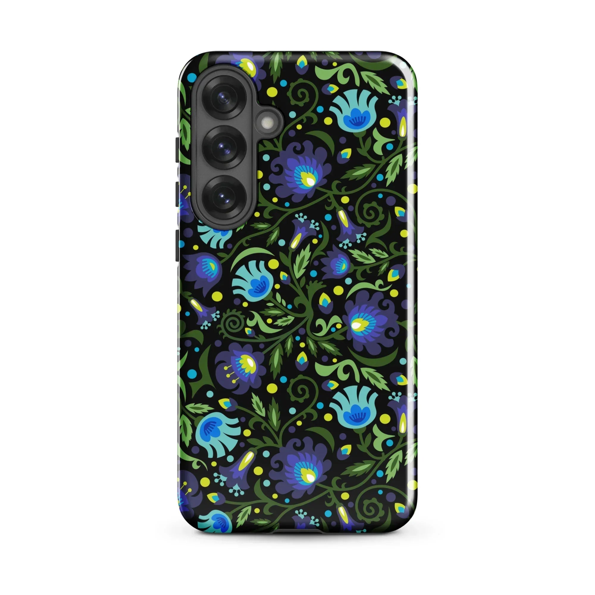 Gdańsk Blues Wycinanki Samsung Case over black - The Global Wanderer