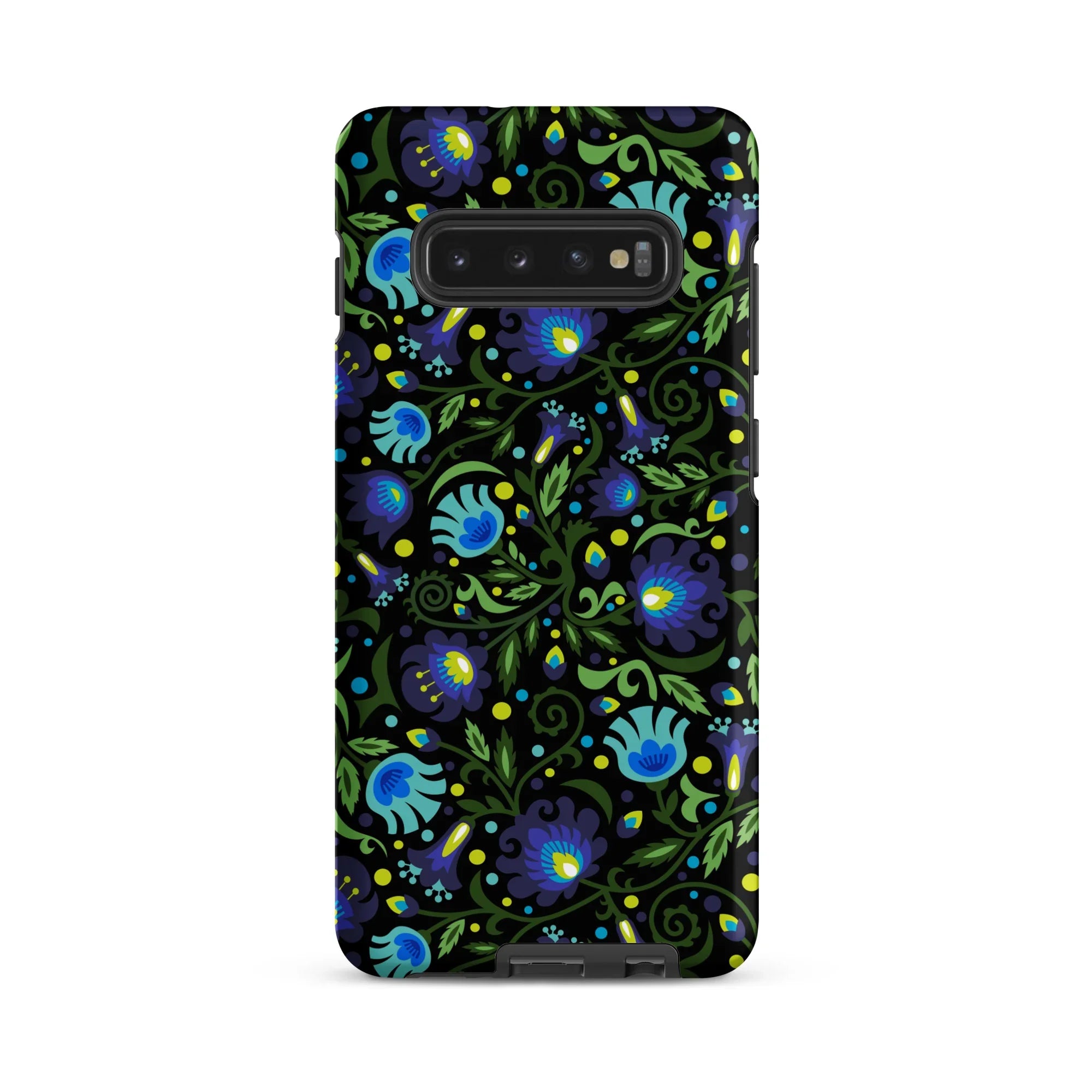 Gdańsk Blues Wycinanki Samsung Case over black - The Global Wanderer