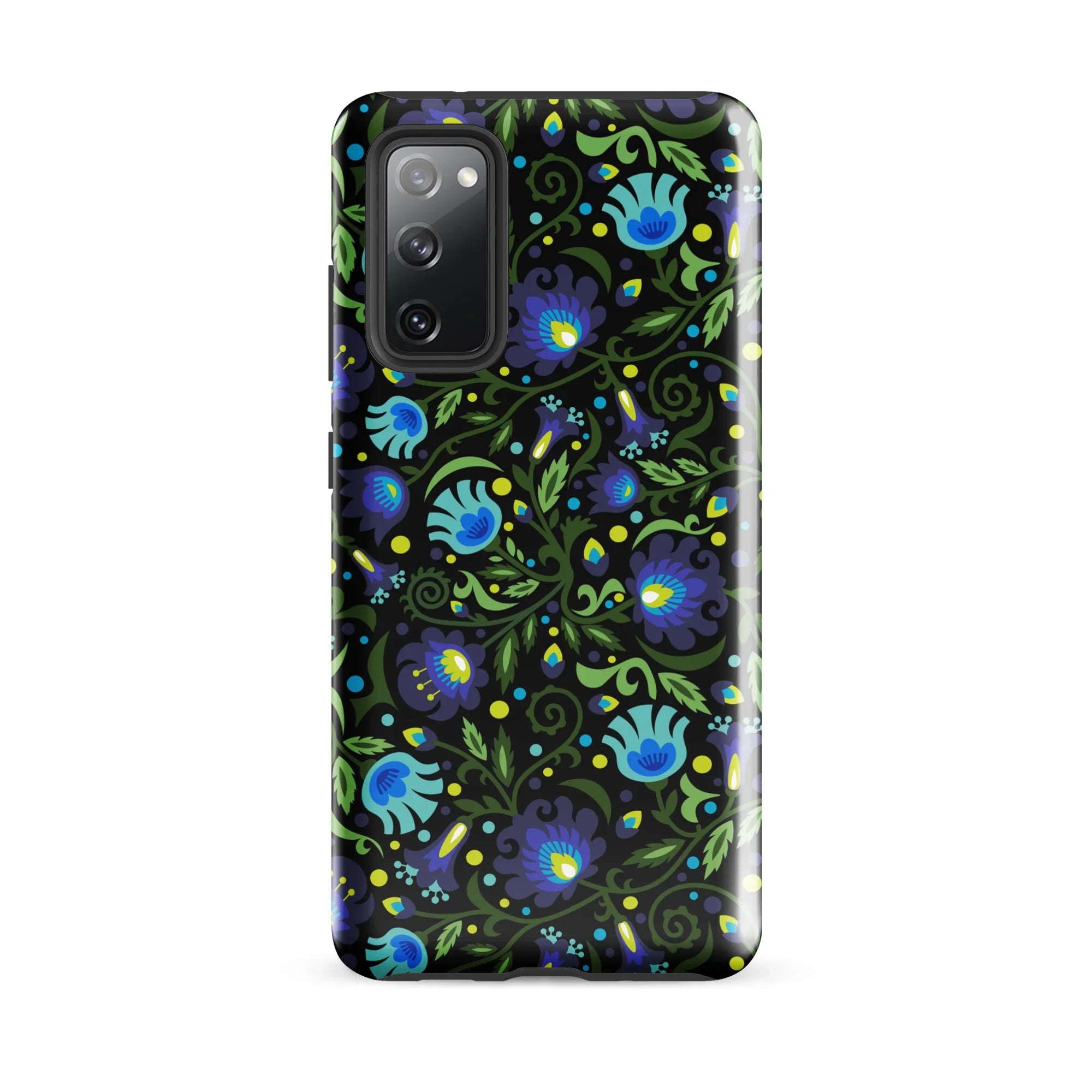 Gdańsk Blues Wycinanki Samsung Case over black - The Global Wanderer