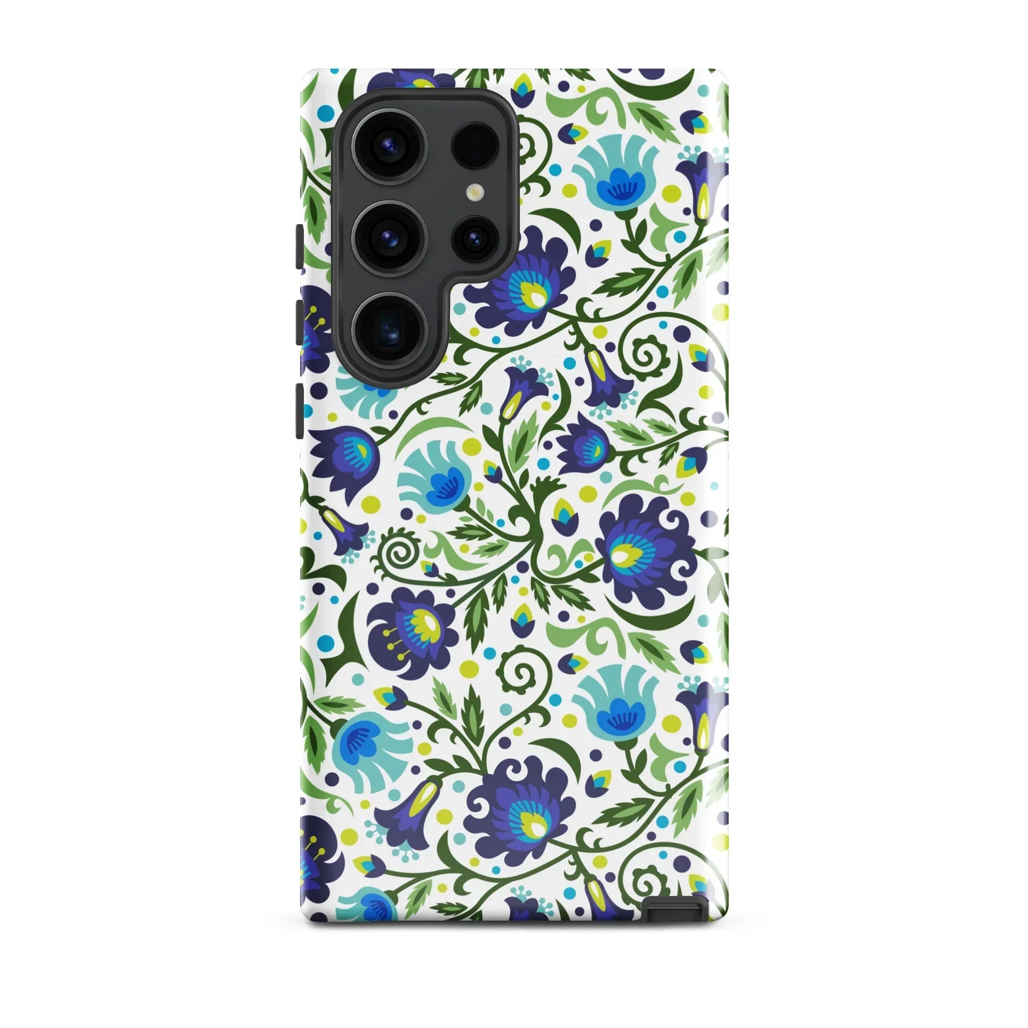 Gdańsk Blues Wycinanki Samsung Case over white - The Global Wanderer