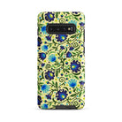 Gdańsk Blues Wycinanki Samsung Case over yellow - The Global Wanderer