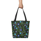 Gdańsk Blues Wycinanki Tote Bag over black - The Global Wanderer
