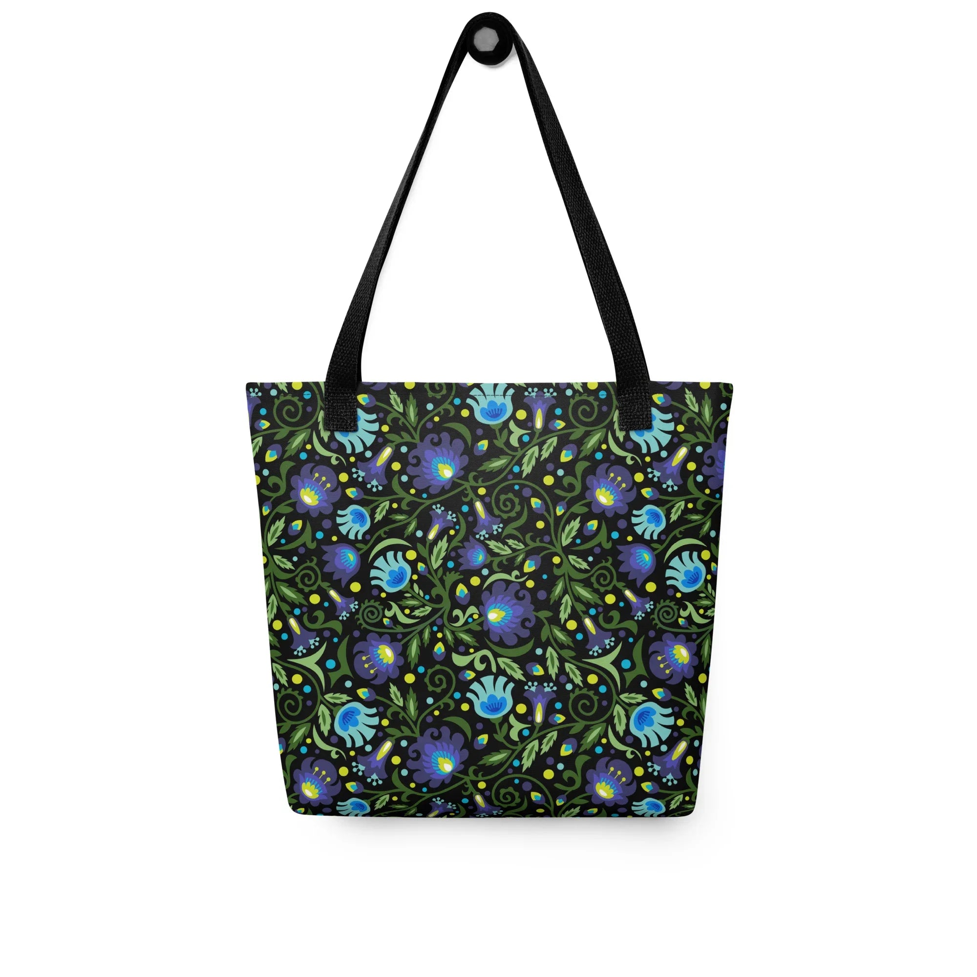 Gdańsk Blues Wycinanki Tote Bag over black - The Global Wanderer