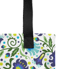 Gdańsk Blues Wycinanki Tote Bag over white - The Global Wanderer