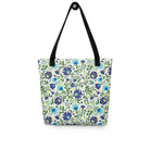 Gdańsk Blues Wycinanki Tote Bag over white - The Global Wanderer