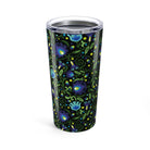 Gdańsk Blues Wycinanki Tumbler over black - The Global Wanderer