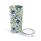 Gdańsk Blues Wycinanki Tumbler over white - The Global Wanderer