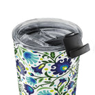 Gdańsk Blues Wycinanki Tumbler over white - The Global Wanderer