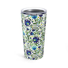 Gdańsk Blues Wycinanki Tumbler over white - The Global Wanderer
