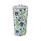 Gdańsk Blues Wycinanki Tumbler over white - The Global Wanderer