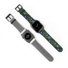 Gdańsk Blues Wycinanki Watch Band over black - The Global Wanderer