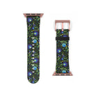 Gdańsk Blues Wycinanki Watch Band over black - The Global Wanderer