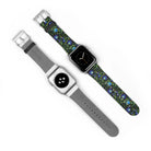 Gdańsk Blues Wycinanki Watch Band over black - The Global Wanderer