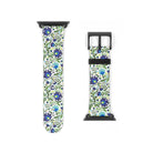 Gdańsk Blues Wycinanki Watch Band over white - The Global Wanderer