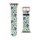 Gdańsk Blues Wycinanki Watch Band over white - The Global Wanderer