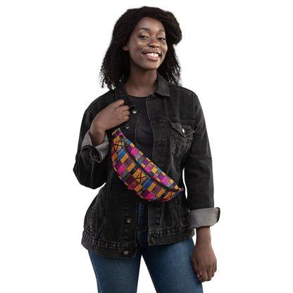 Ghanaian Kente Cloth Fanny Pack - The Global Wanderer