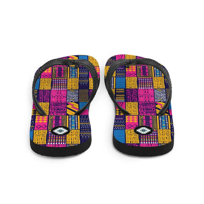 Ghanaian Kente Cloth Flip Flops - The Global Wanderer