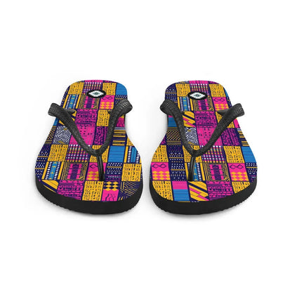 Ghanaian Kente Cloth Flip Flops - The Global Wanderer