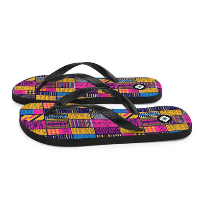 Ghanaian Kente Cloth Flip Flops - The Global Wanderer