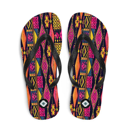 Ghanaian Kente Cloth Flip Flops - The Global Wanderer