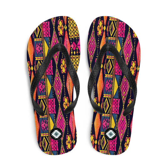 Ghanaian Kente Cloth Flip Flops - The Global Wanderer