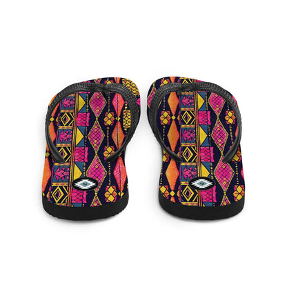 Ghanaian Kente Cloth Flip Flops - The Global Wanderer