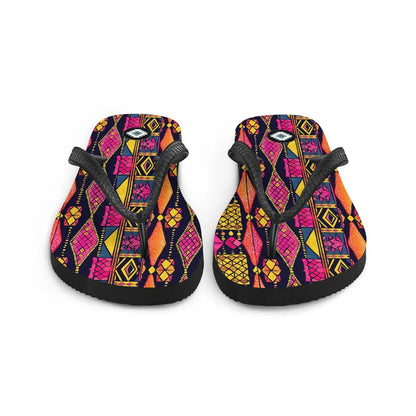 Ghanaian Kente Cloth Flip Flops - The Global Wanderer