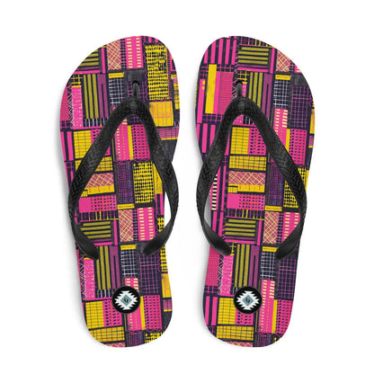 Ghanaian Kente Cloth Flip Flops - The Global Wanderer