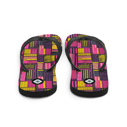 Ghanaian Kente Cloth Flip Flops - The Global Wanderer