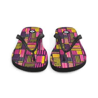 Ghanaian Kente Cloth Flip Flops - The Global Wanderer