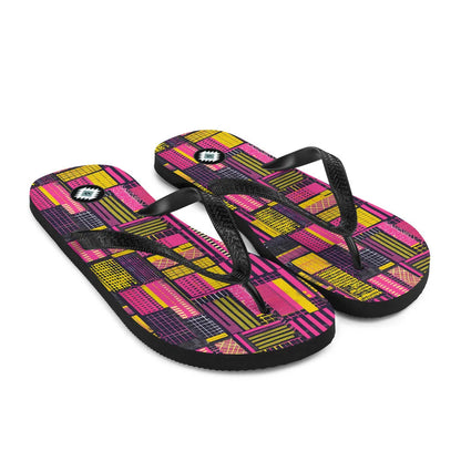 Ghanaian Kente Cloth Flip Flops - The Global Wanderer