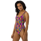 Ghanaian Kente Cloth One-Piece Swimsuit - The Global Wanderer