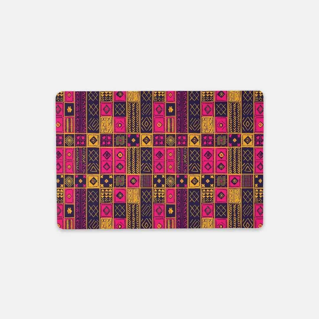 Ghanaian Kente Cloth Print Desk Mat - The Global Wanderer