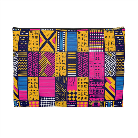 Ghanaian Kente Cloth Print Pouch - The Global Wanderer