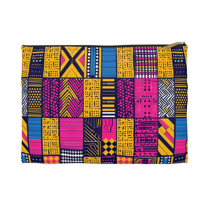 Ghanaian Kente Cloth Print Pouch - The Global Wanderer