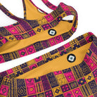 Ghanaian Kente Cloth Recycled High-Waisted Bikini - The Global Wanderer