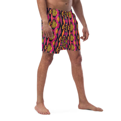 Ghanaian Kente Cloth Recycled Men's Swim Trunks - The Global Wanderer