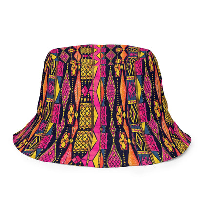 Ghanaian Kente Cloth Reversible Bucket Hat - The Global Wanderer