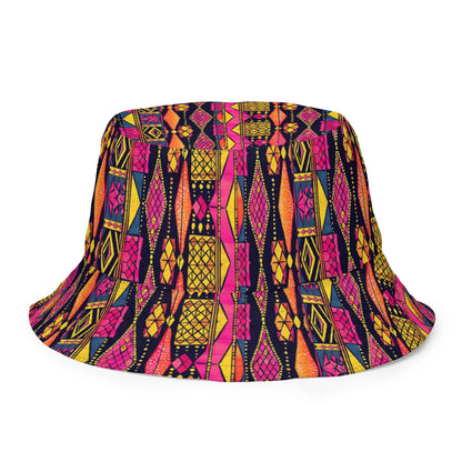 Ghanaian Kente Cloth Reversible Bucket Hat - The Global Wanderer